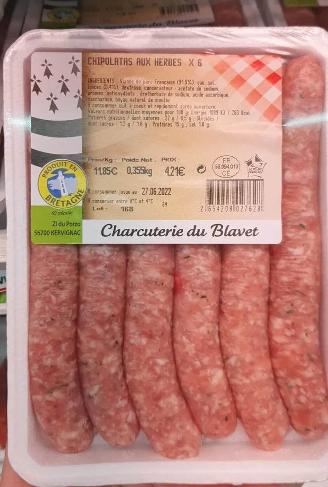 Chipolatas aux herbes