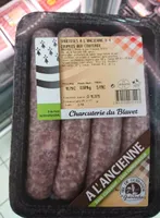 Saucisse a l'ancienne x4 coupées aux couteaux