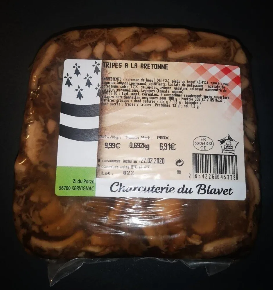 Tripes a la bretonne