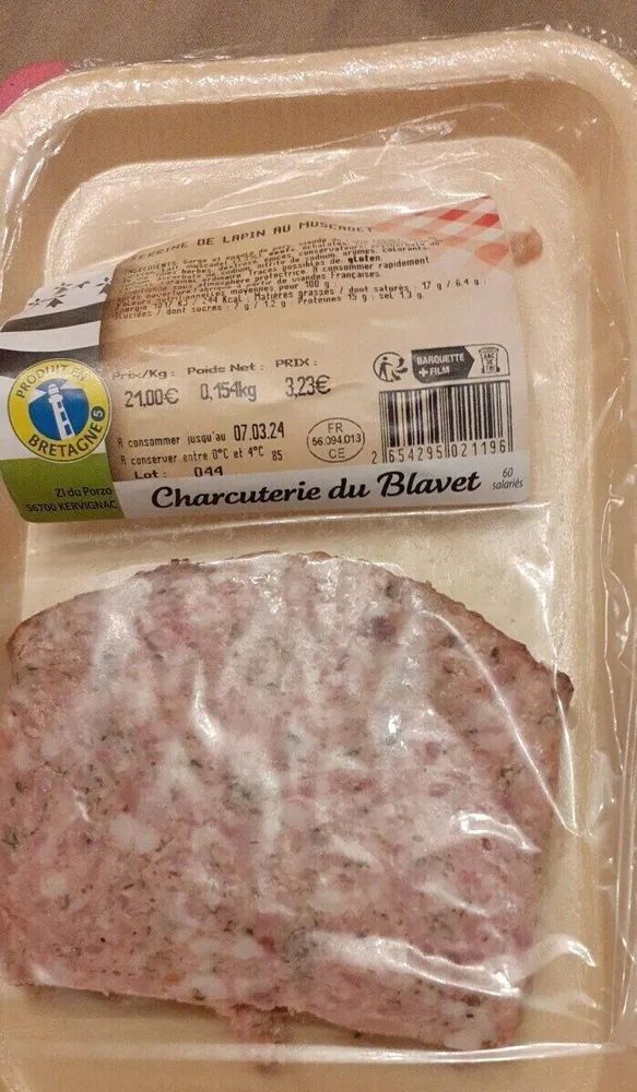 Terrine de lapin au muscadet