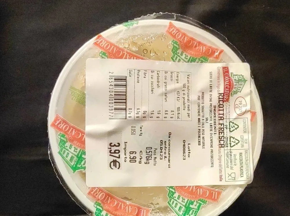 Ricotta Fresca da latte ovicaprino