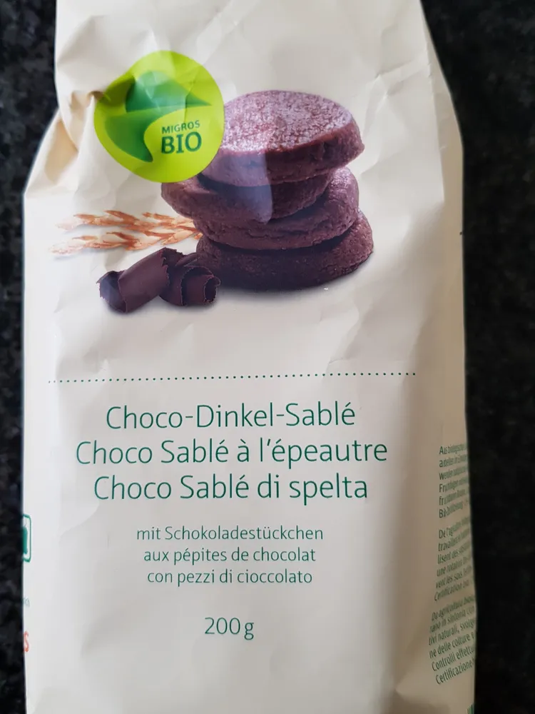 choco sablé à l'épeautre