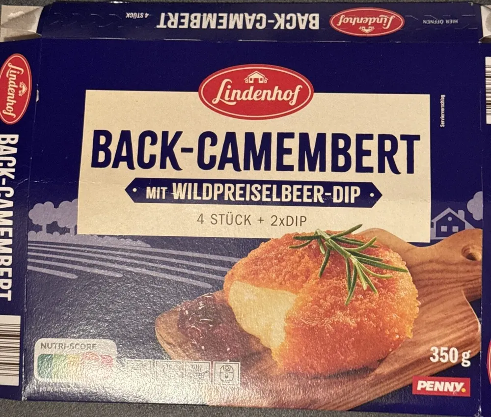 Back-Camembert mit Wildpreiselbeer-Dip