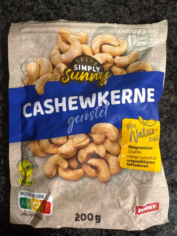 Cashewkerne, geröstet
