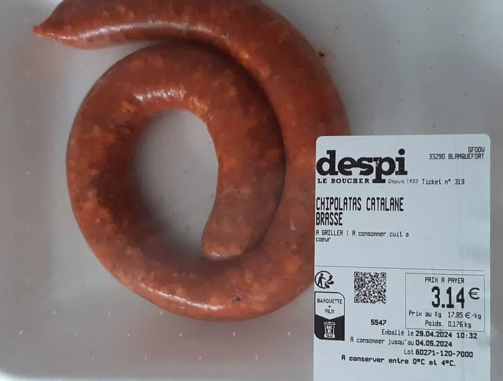 Chipolatas catalane brasse