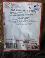 Pavé beurre maître d'hôtel