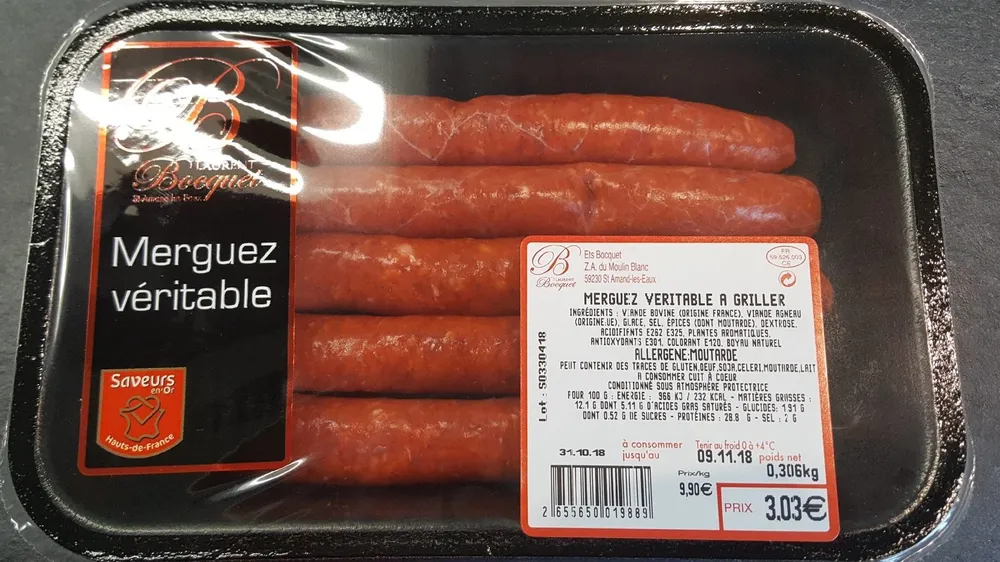 Merguez véritable à griller