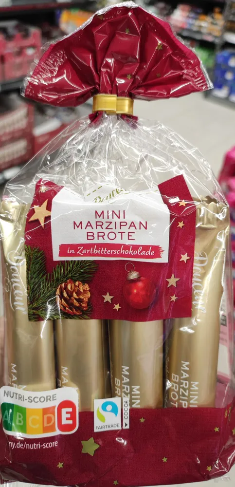 Mini Marzipan Brot Zartbitterschokoladen