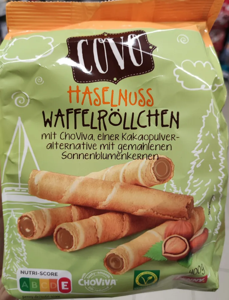 Haselnuss Waffelröllchen ChoViva