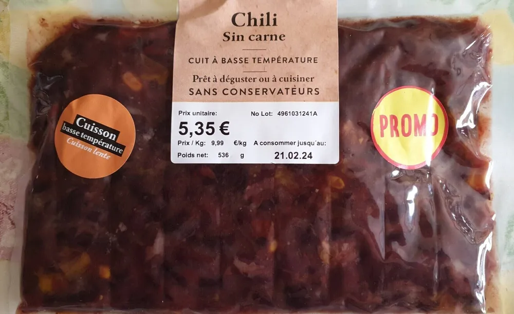 Chili sin carne