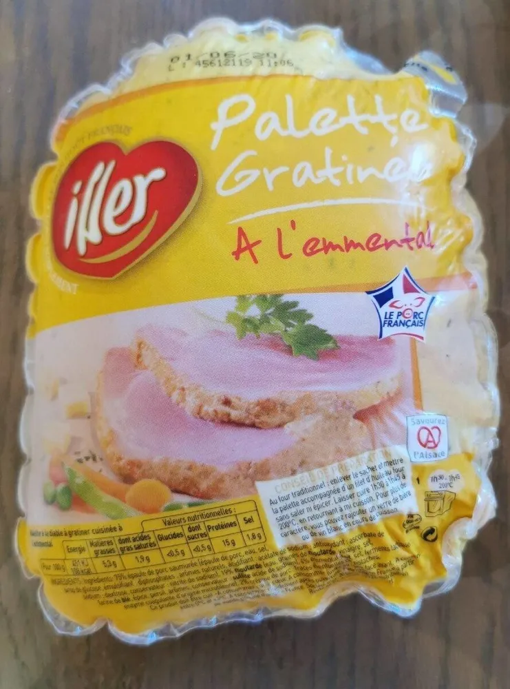 Palette gratinée à l'emmental