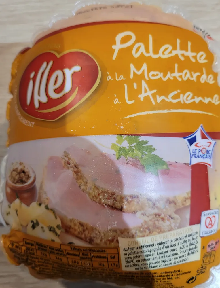 palette à la moutarde à l'ancienne