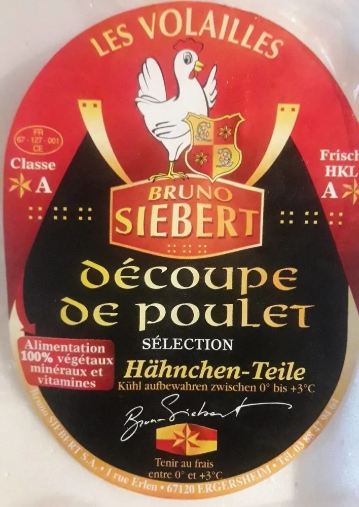 Découpe de poulet Sélection
