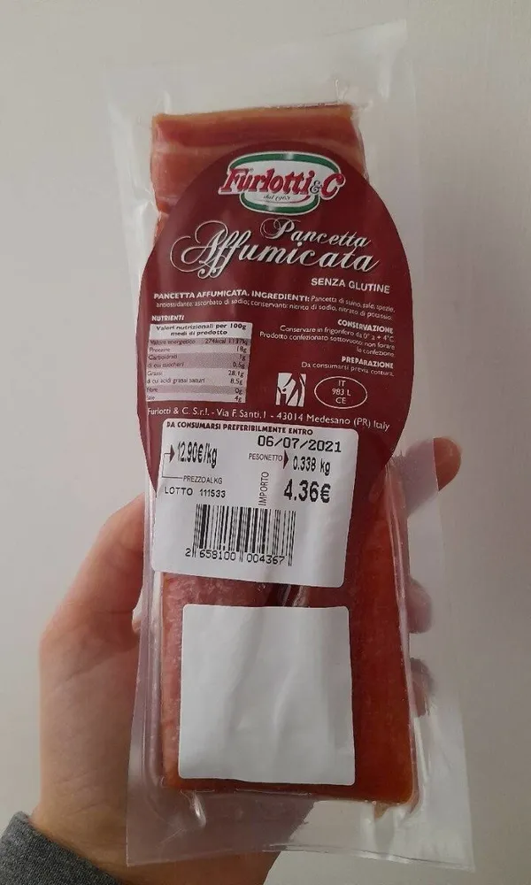 Pancetta affumicata