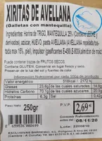 XIRITAS DE AVELLANA