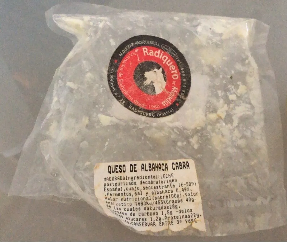 Queso de Albahaca Cabra