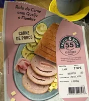 Rolo de Carne com Cogumelos Bacon e Queijo