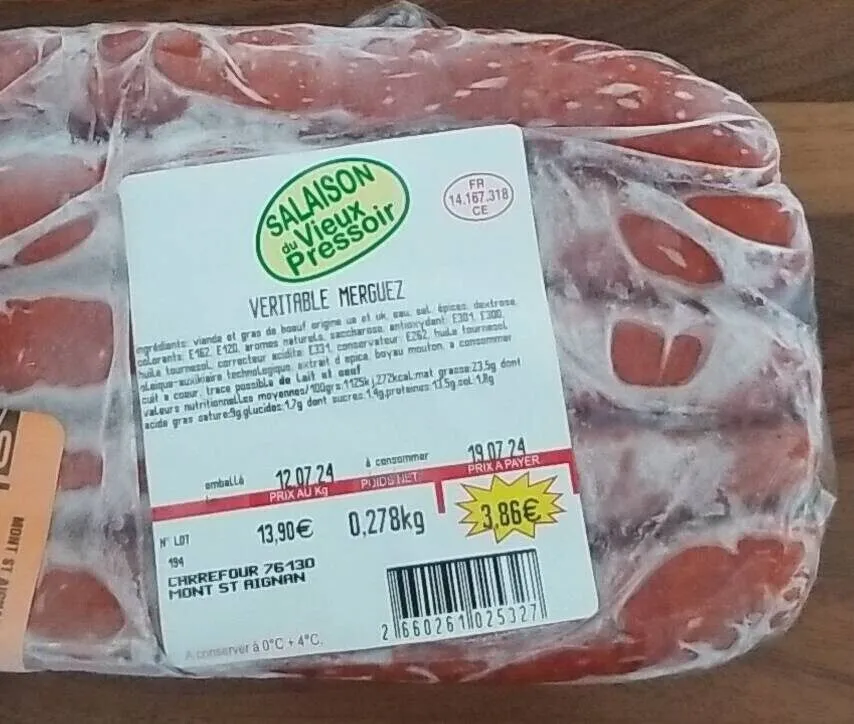 Véritable merguez