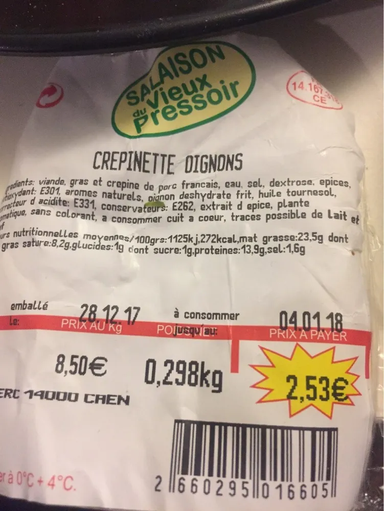 Crepinette oignons