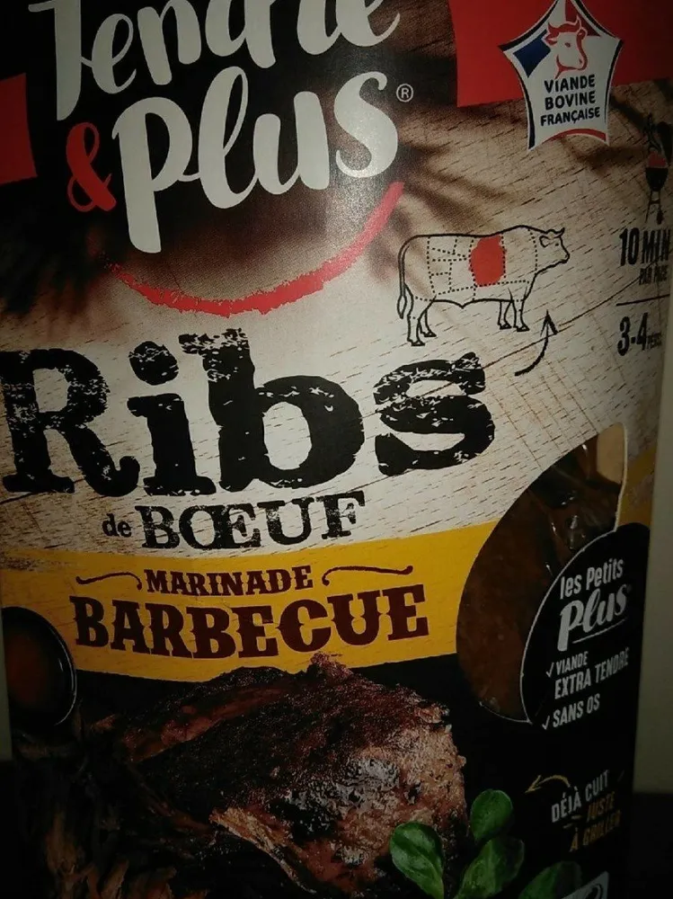 Ribs de bœuf marinade barbecue