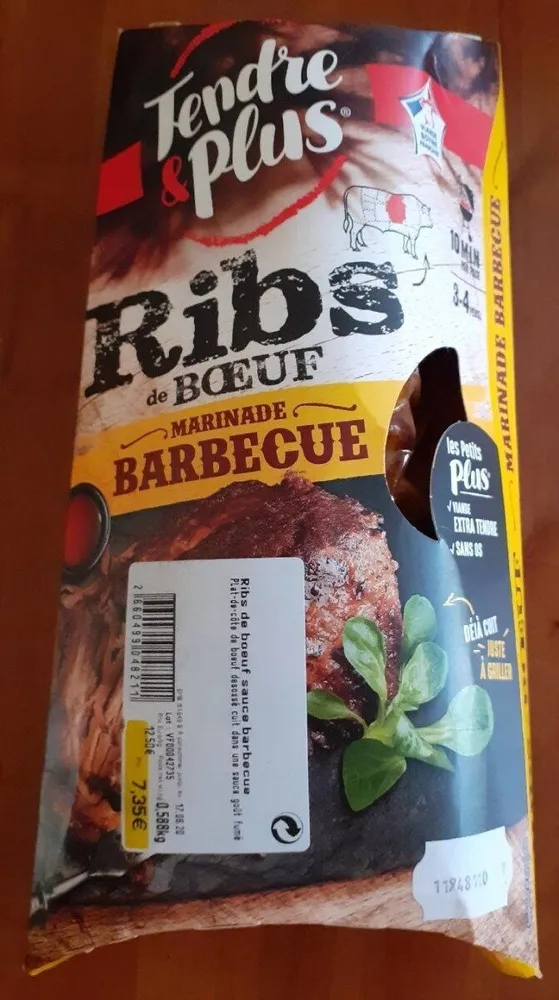 Ribs de bœuf sauce barbecue