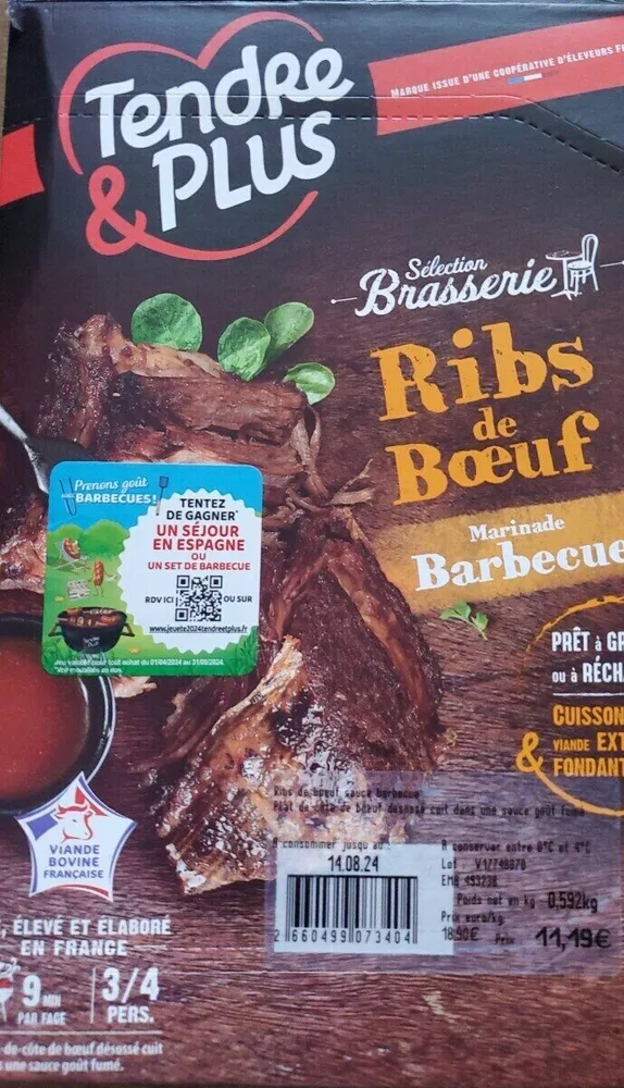 Ribs de Boeuf marinade Barbecue