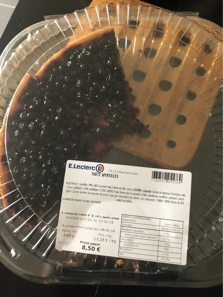 Tarte myrtilles