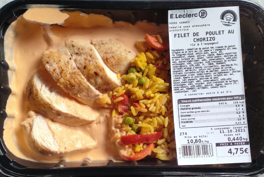 Filet de poulet au chorizo