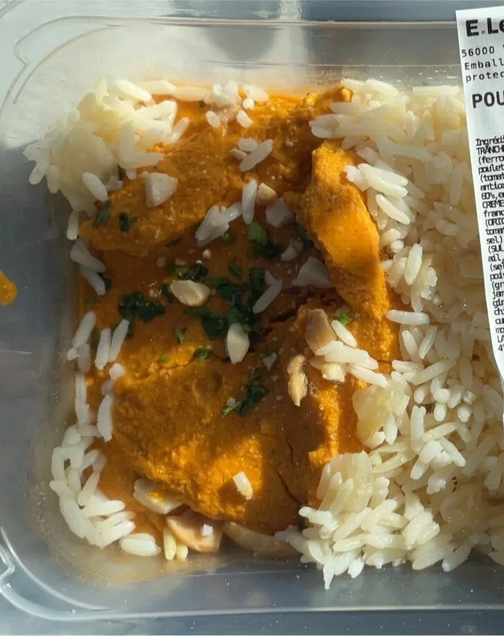 Poulet tika massala riz pilaf