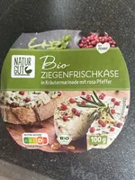 Bio Ziegenfrischkäse 50% Fett I.Tr. In Kräuter Marinade Mit Rosa Pfeffer