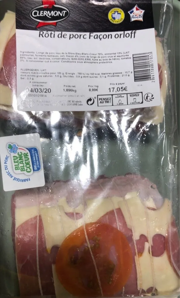 Rôti de porc façon Orloff
