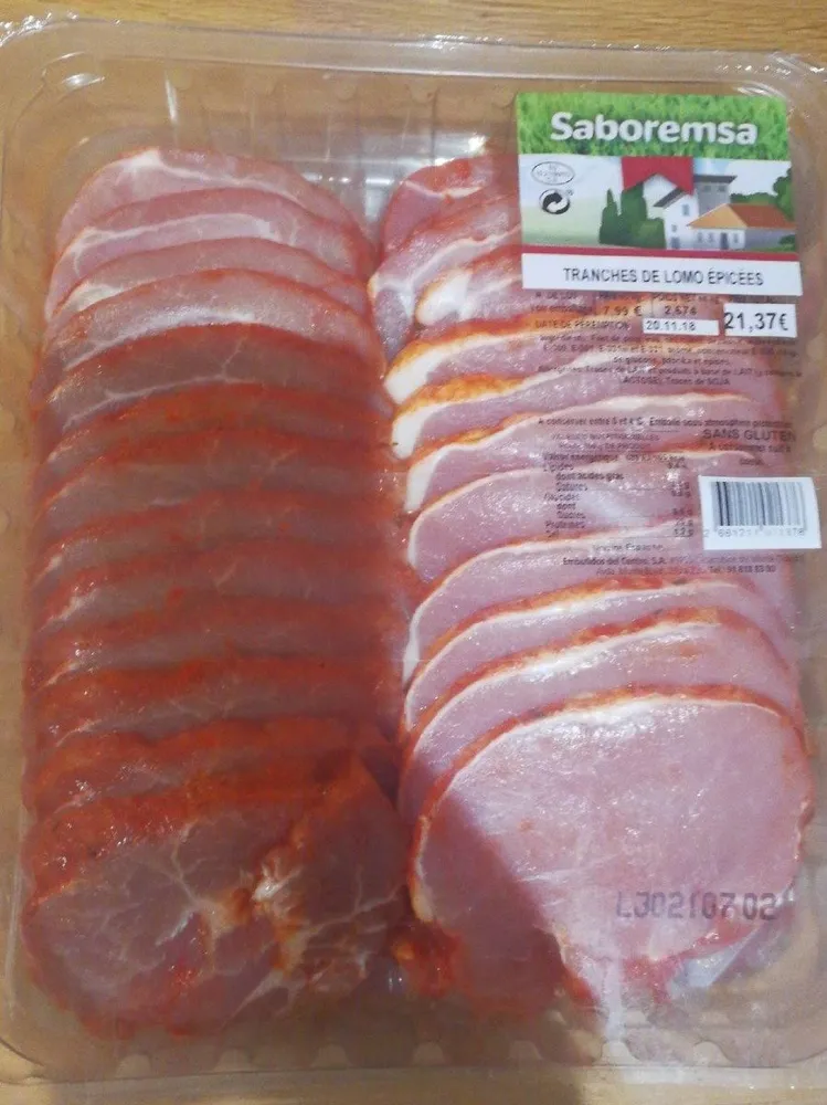Tranches de Lomo épicées