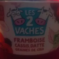 Framboise, cassis, datte et graines de chia