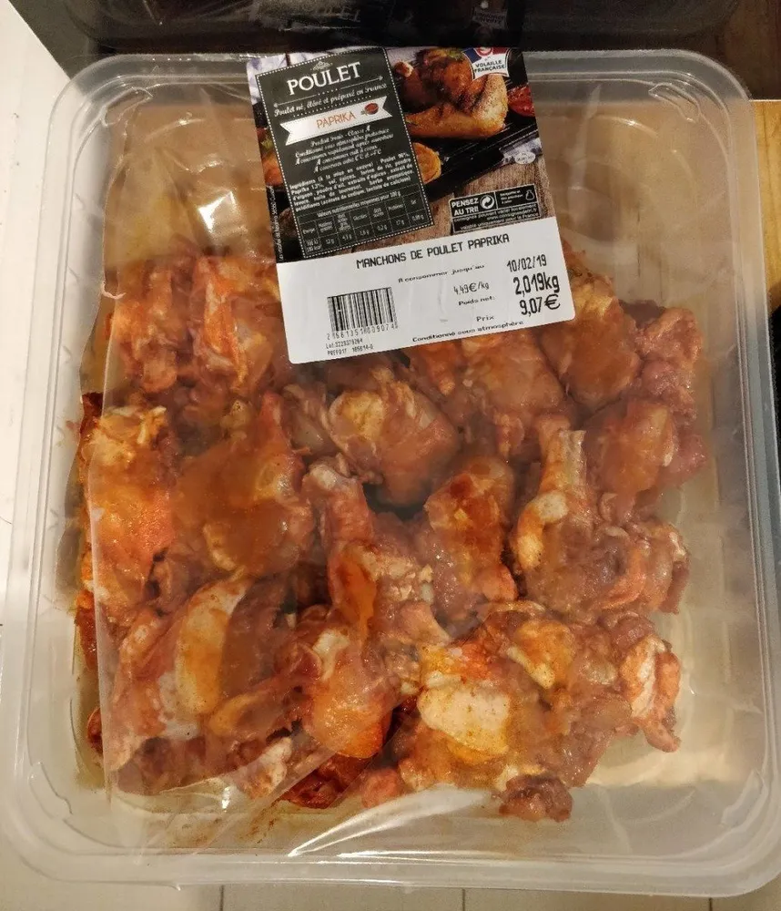 Manchons de poulet paprika