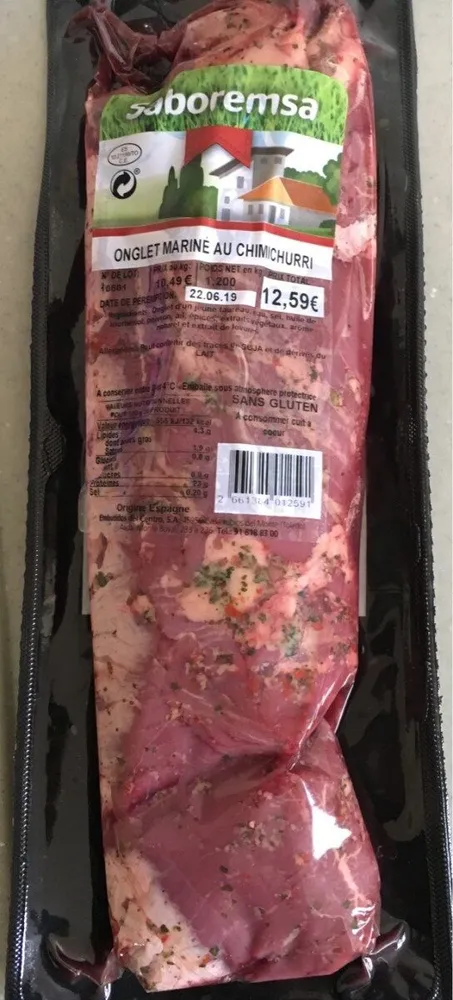 Onglet mariné au chimichurri