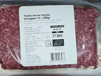 Viande bovine hachée biologique (4 x 500g)