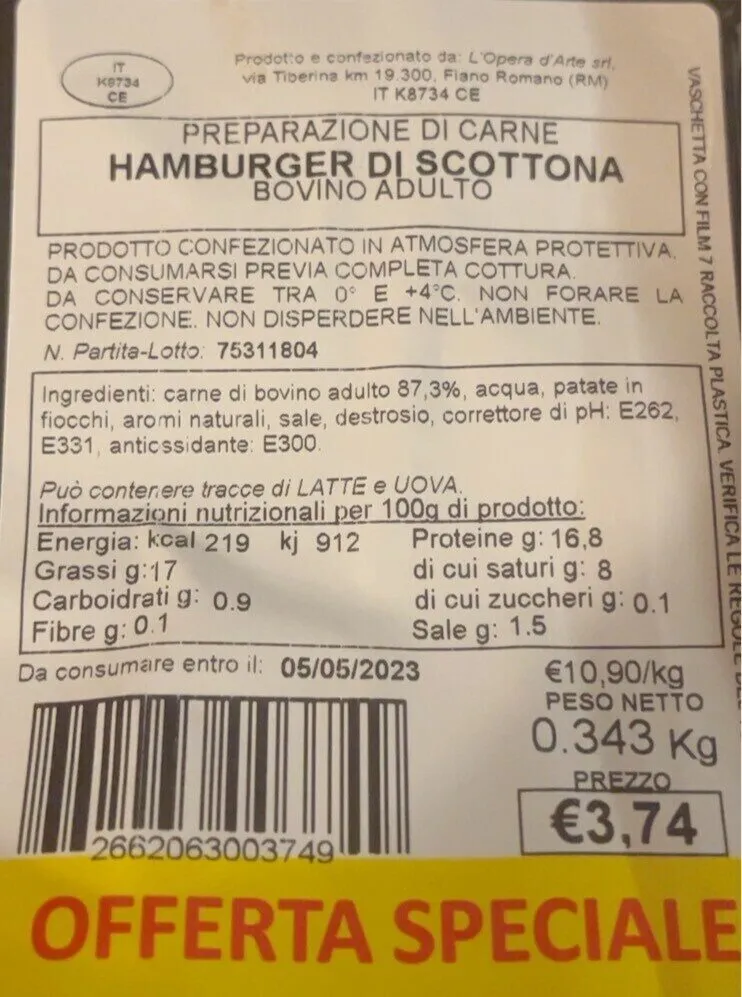 Hamburger di Scottona