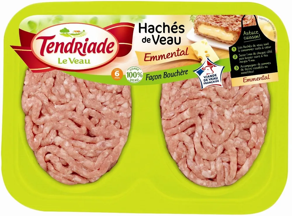 Hache de veau façon bouchère à l'emmental