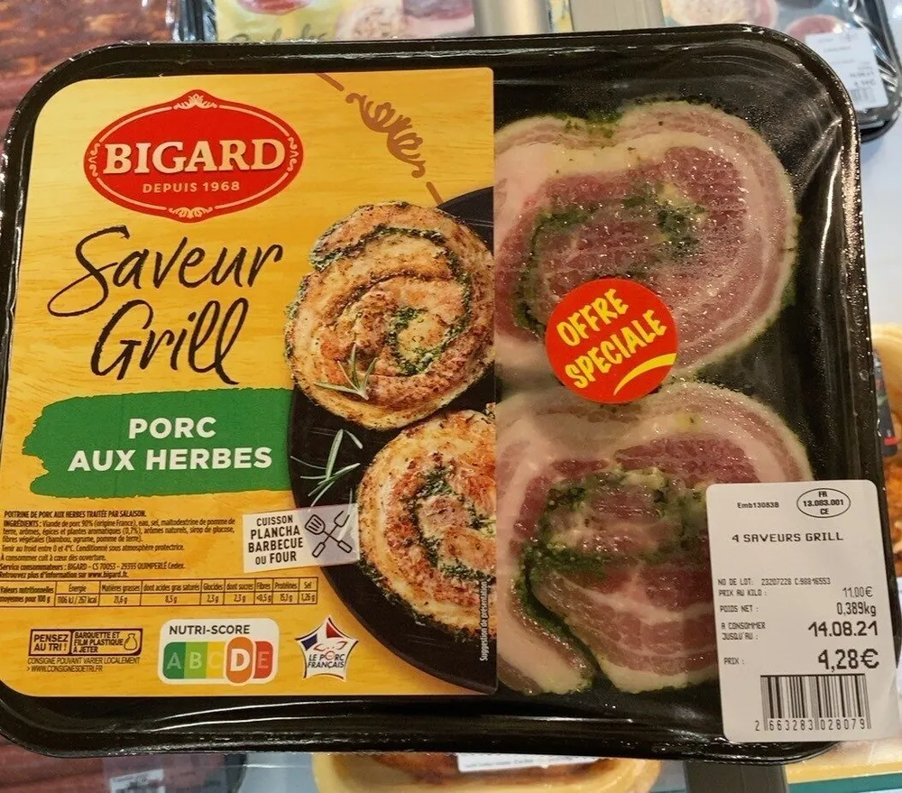 Saveur grill porc aux herbes