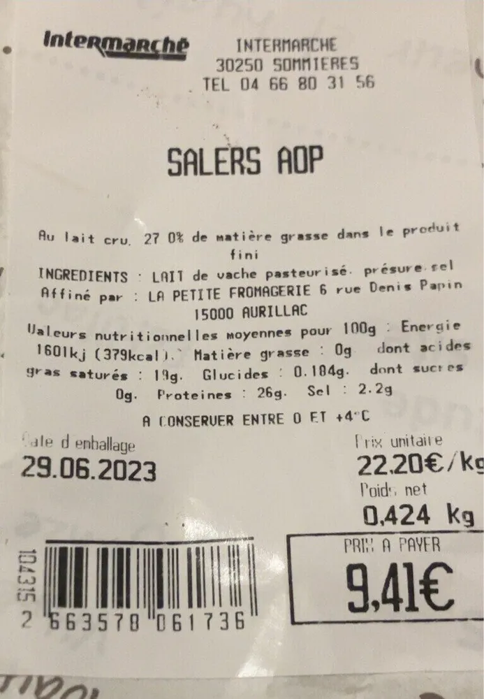 Salers aop