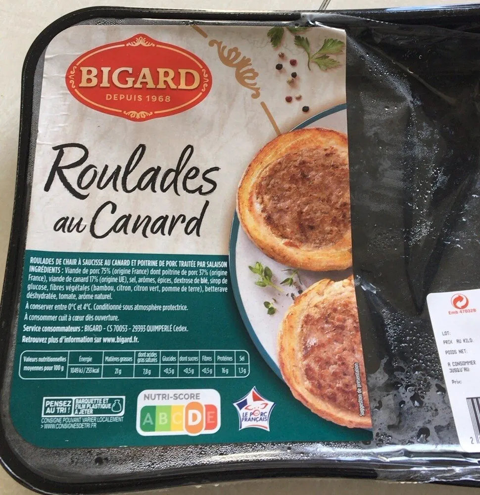 Roulade de canard
