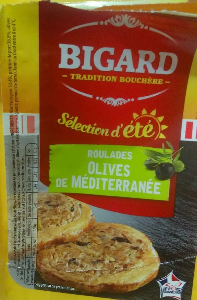 Roulades olives de méditerranée
