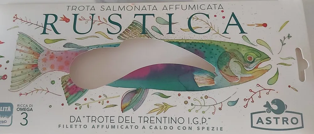 Trota salmonata affumicata rustica