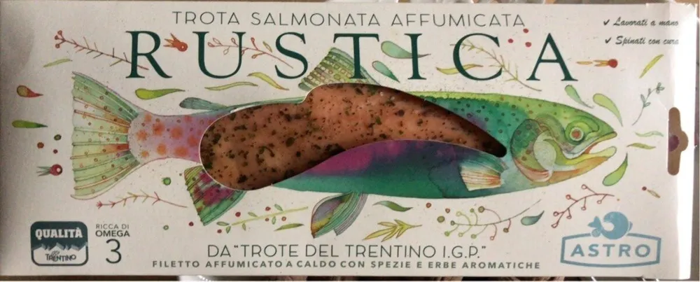 Trota salmonata affumicata Rustica