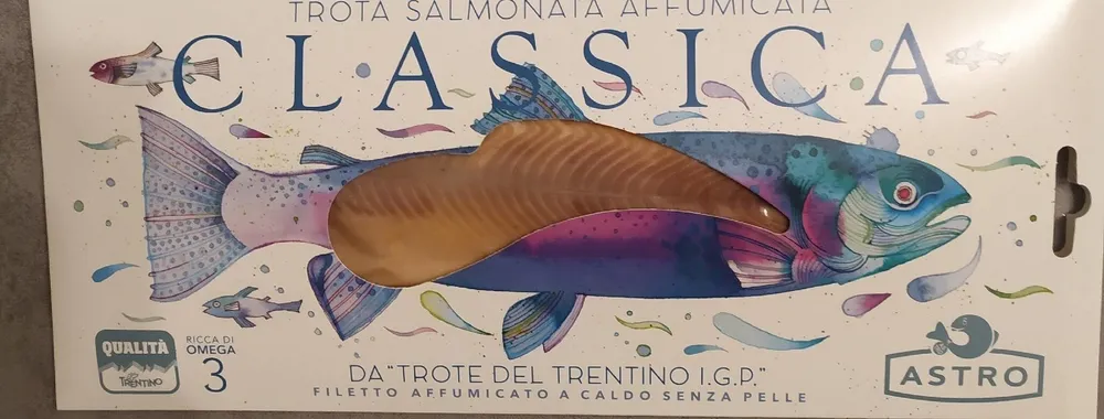 Trota salmonata classica affumicata