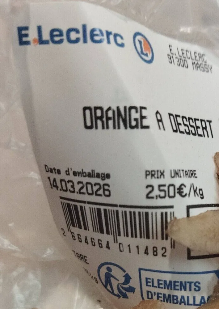 ORANGE A DESSERT
