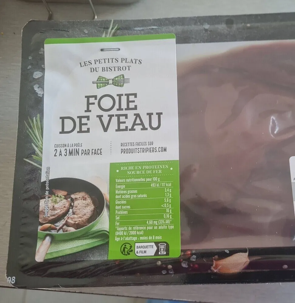 Tranches de foie de veau