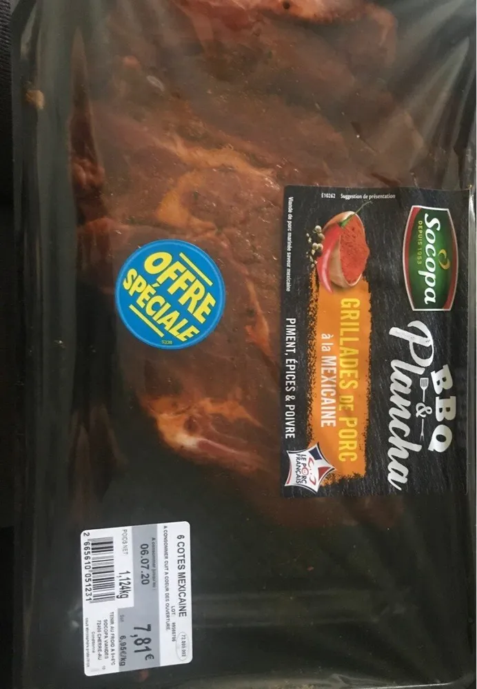 Grillade de porc