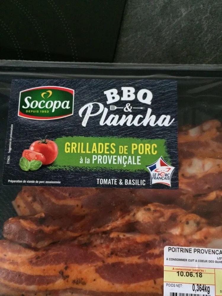 Grillades de porc a la provencale