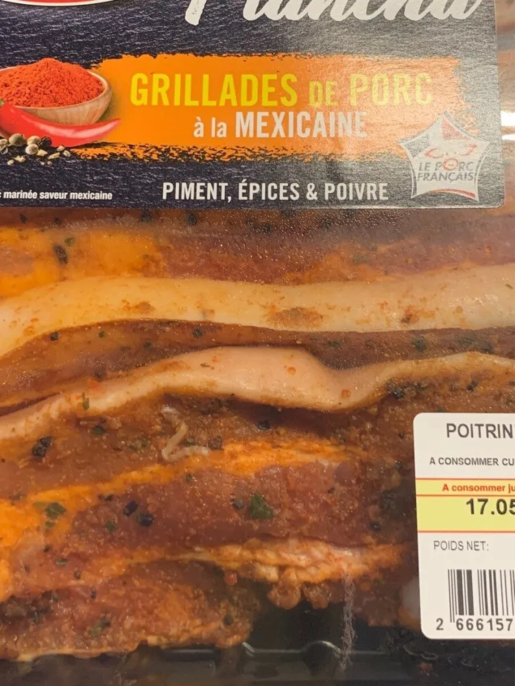 Grillade de porc